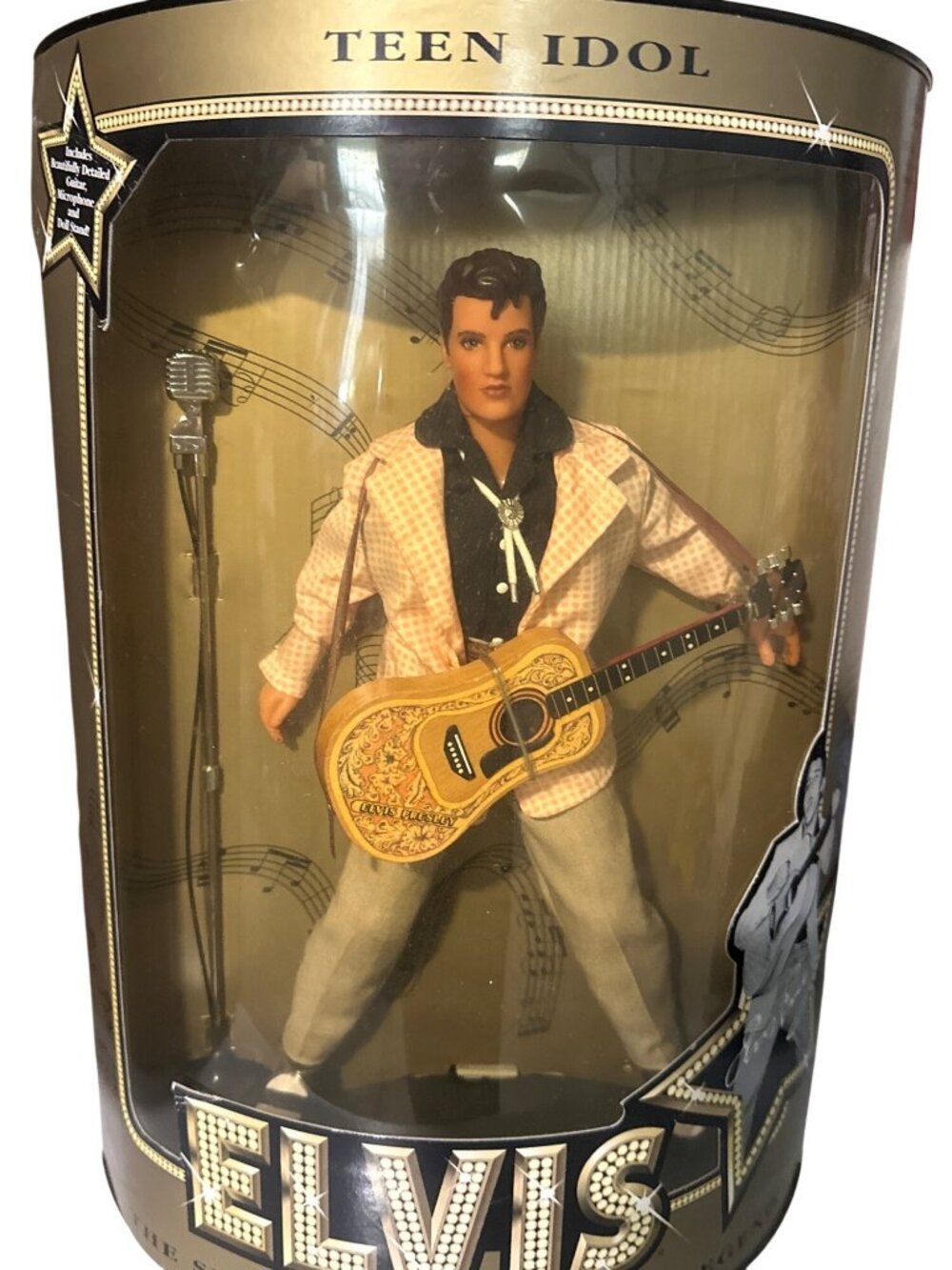 Elvis Presley Teen Idol Collectors Edition Doll With Guitar Microphone & Certifi